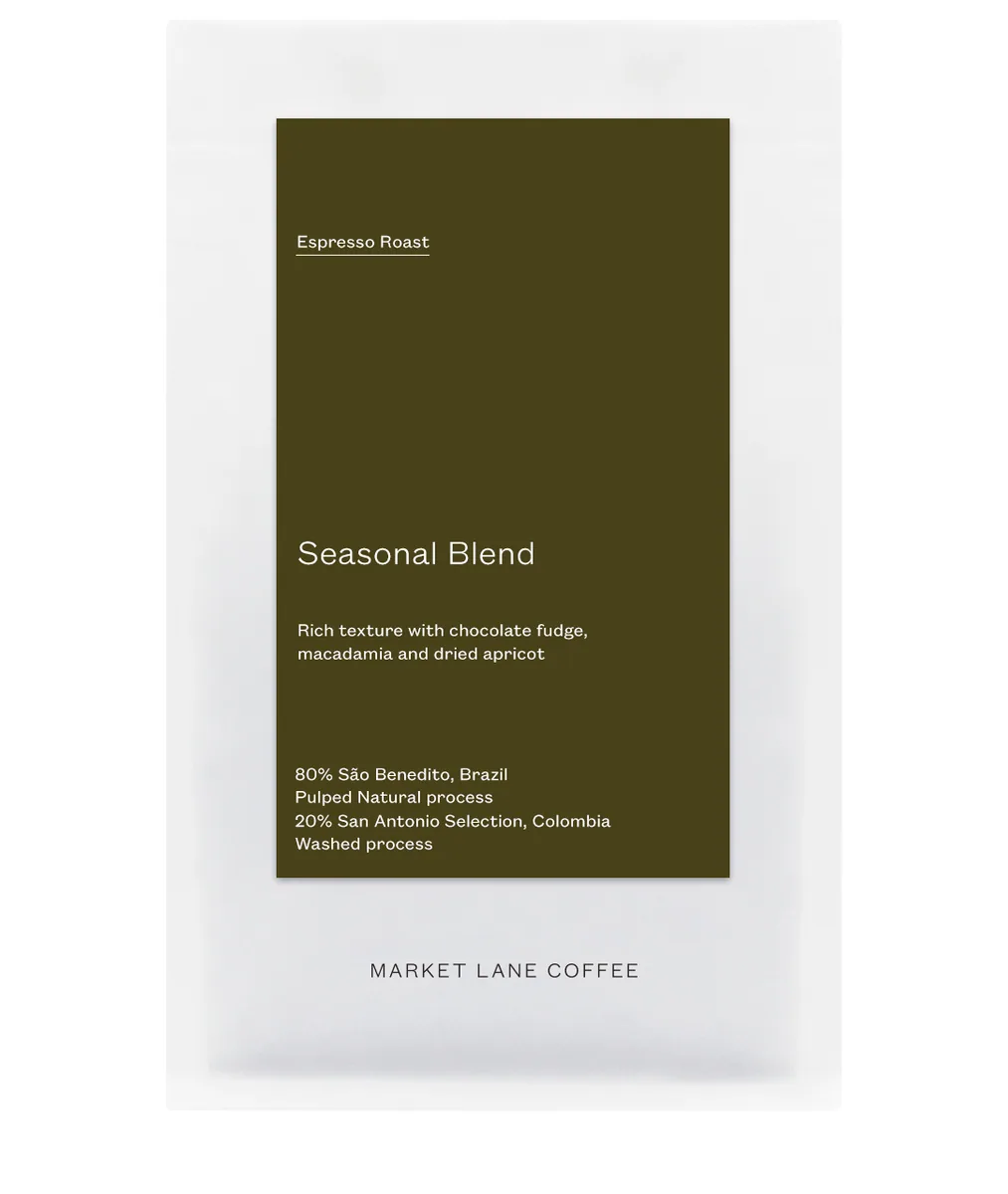seasonal blend coffee by market lane coffee - hq & roastery