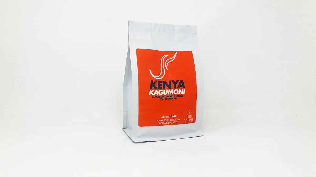 kenya kagamoni - 12 oz retail bag coffee by chimney coffee house