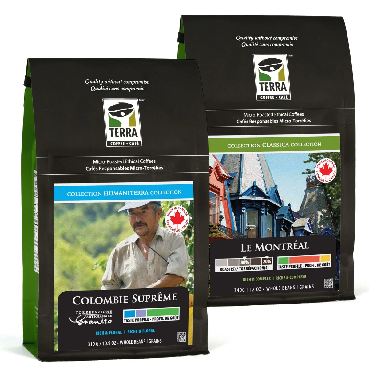 montreal colombia coffee duo coffee by terra coffee and tea ltd