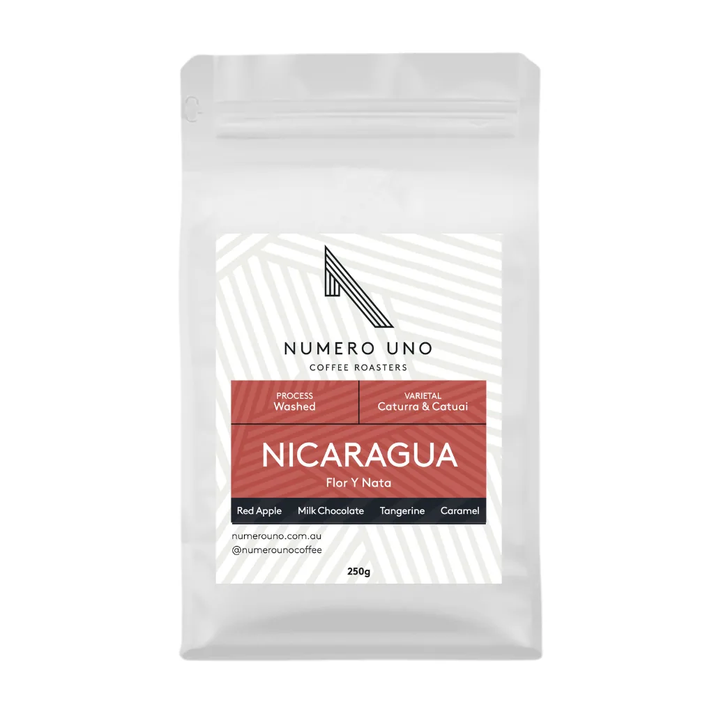 nicaragua, flor y nata (washed) coffee by numero uno coffee roasters