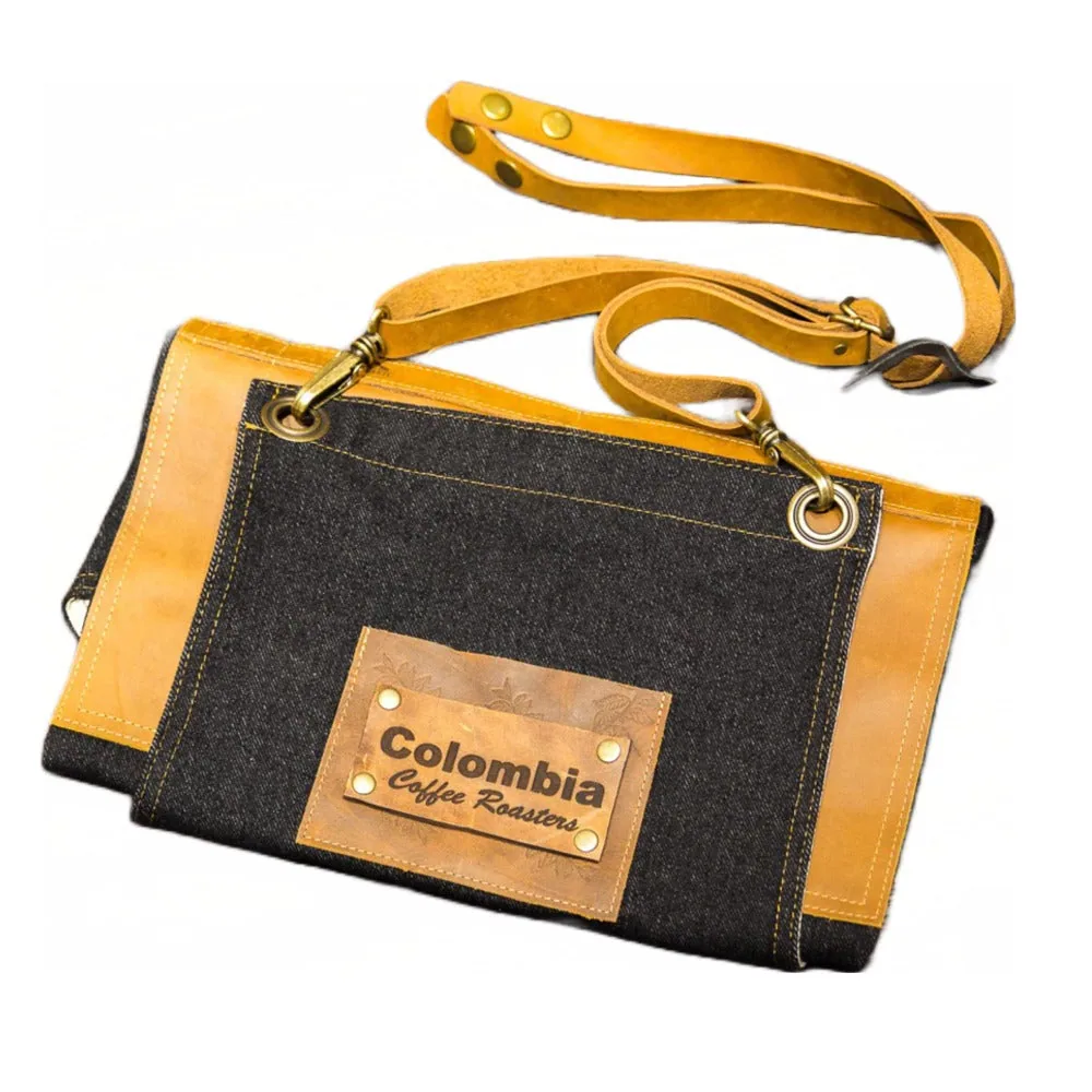 handmade in colombia apron coffee by colombia coffee roasters