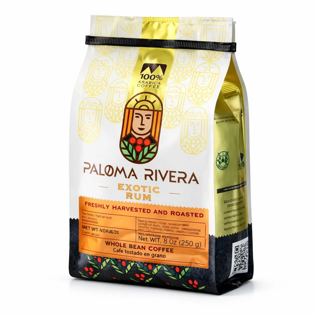 cafe grano o molido sabor a ron tueste medio infusionado 250g - colombia coffee by rasgos - cafeteras, métodos y accesorios para café