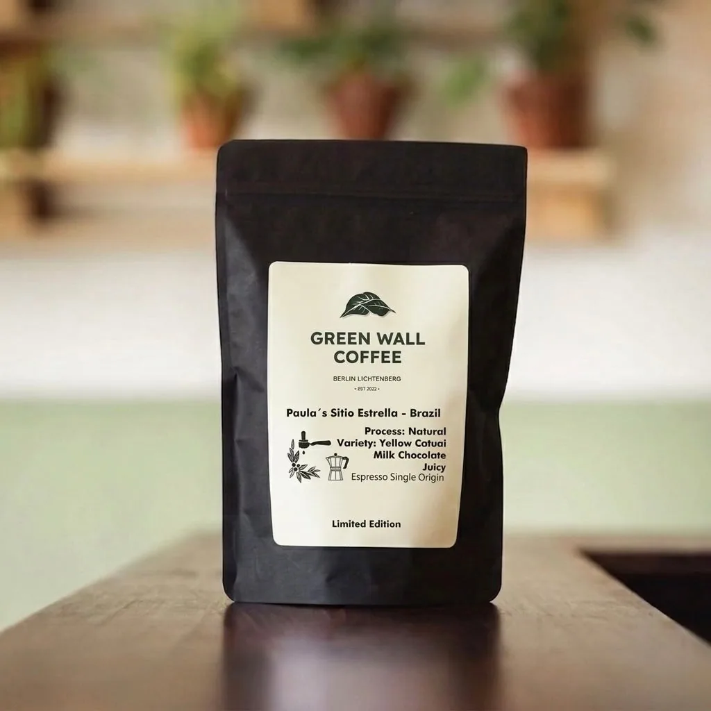 paula's sítio estrella coffee by green wall coffee
