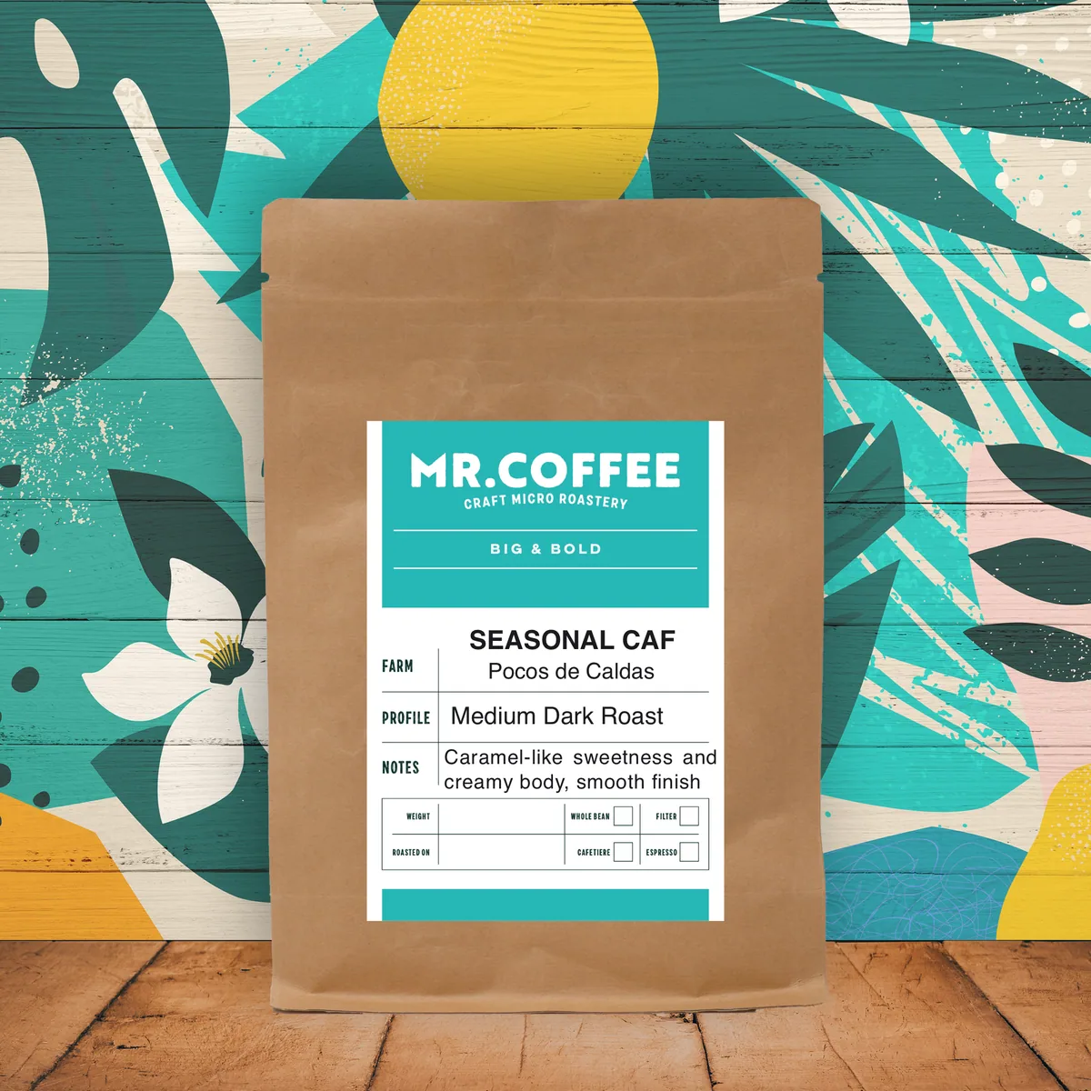 seasonal half caf - medium dark roast coffee by micro roastery