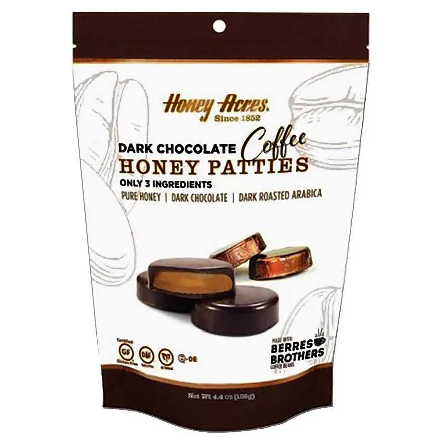 dark chocolate coffee honey patties coffee by berres brothers coffee roasters