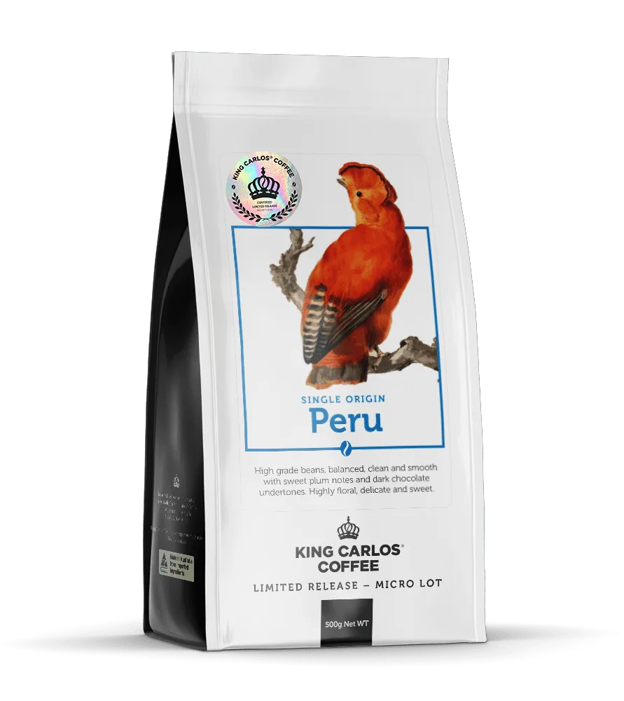 peru washed coffee by king carlos coffee roasters