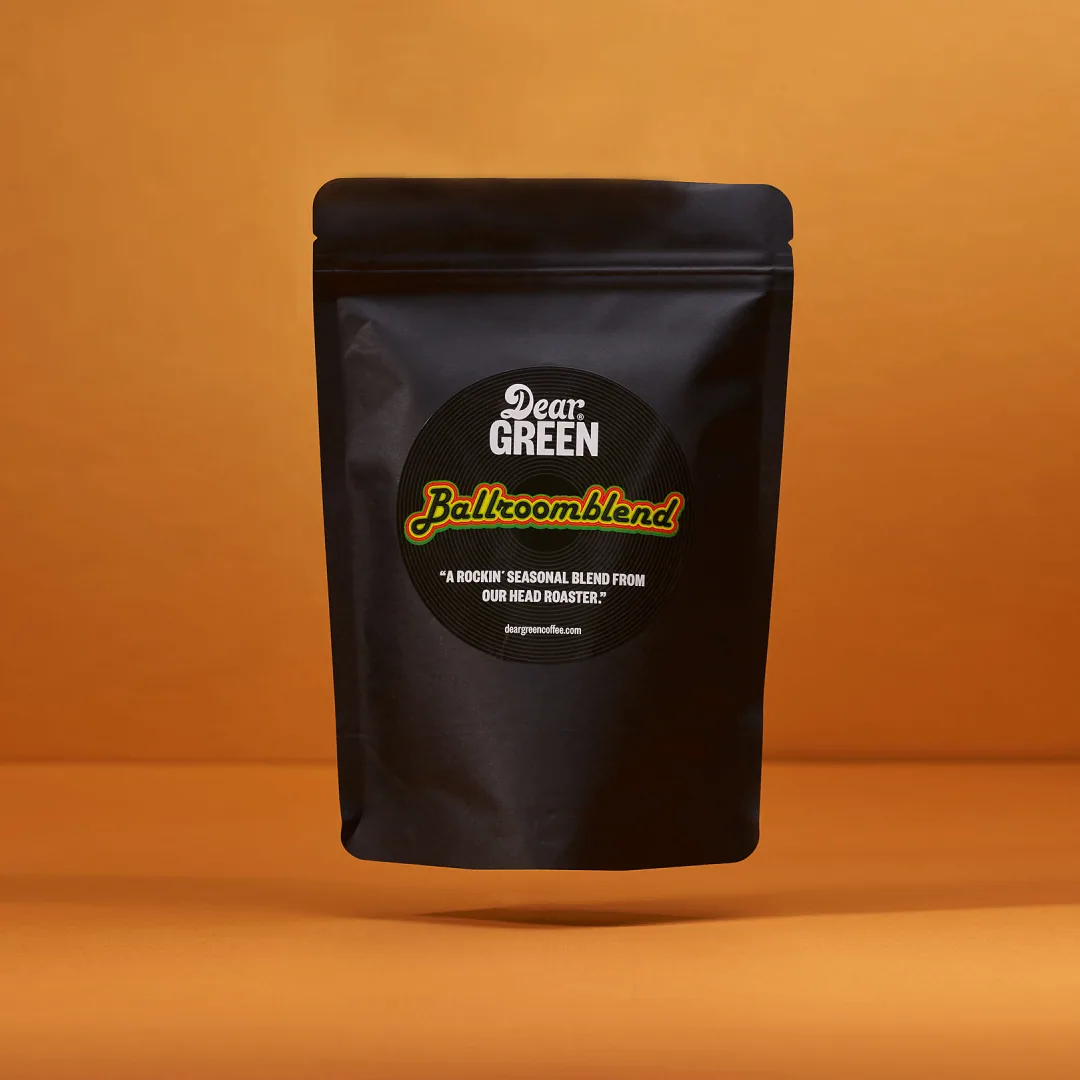 the ballroom blend coffee by dear green coffee roasters