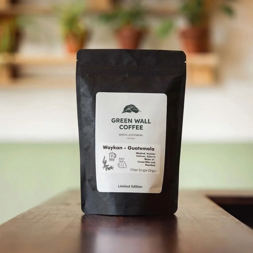 waykan - guatemala coffee by green wall coffee