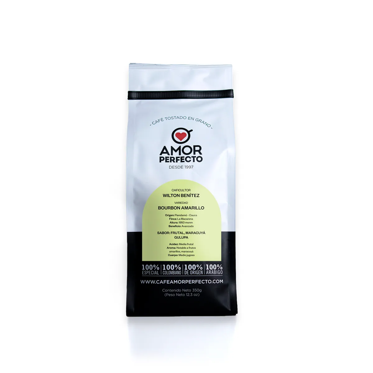 wilton benítez - bourbon amarillo - 350 gr - colombia coffee by amor perfecto