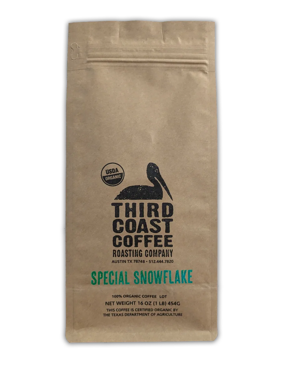 special snowflake blend coffee by third coast coffee