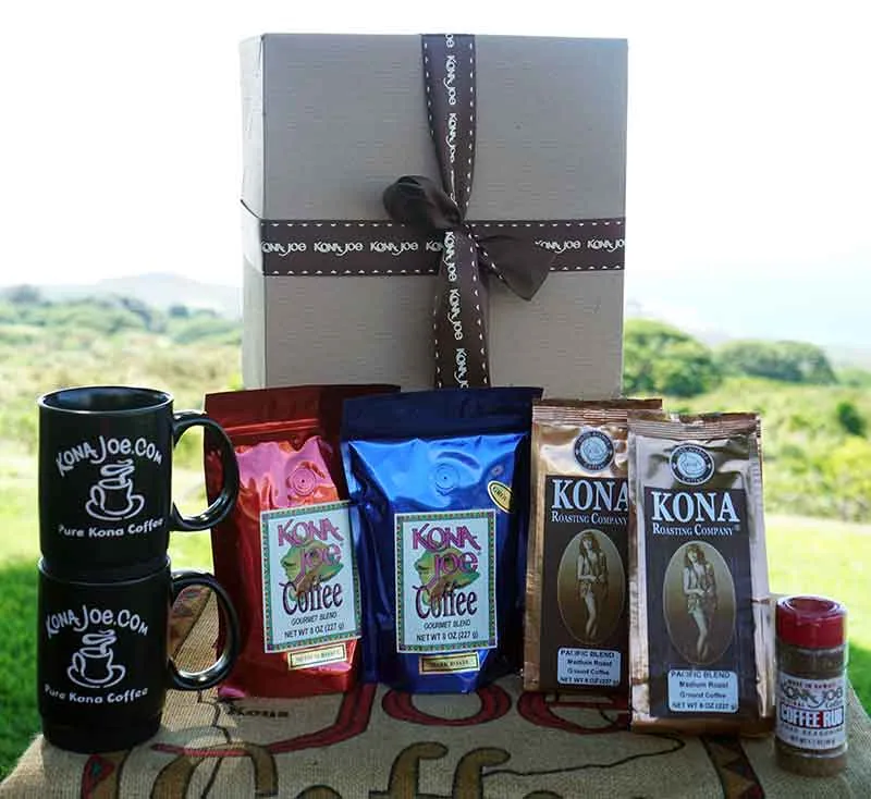 coffee lover's gift box coffee by kona joe coffee llc