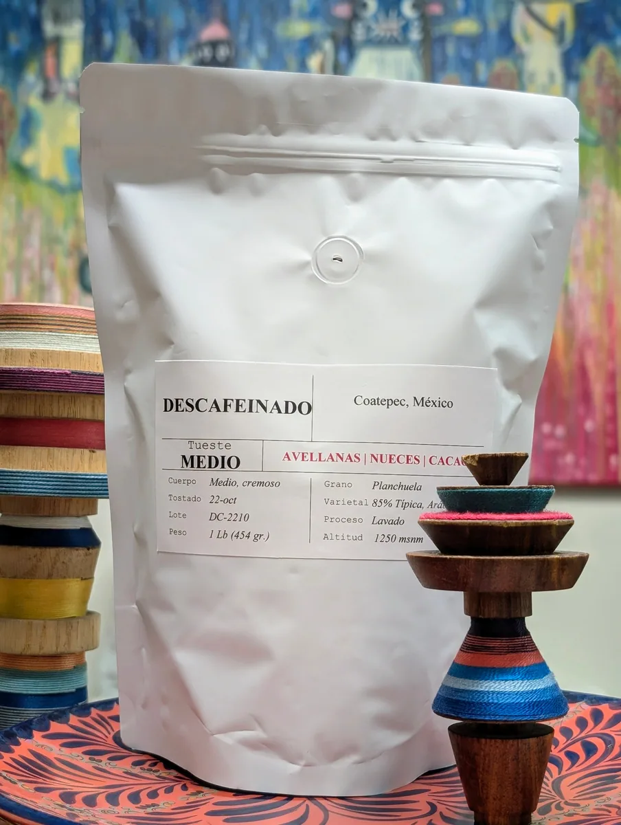 café descafeinado - tueste medio 1lb. (454 gr.) - mexico coffee by cafe katsina | el desastre bookstore