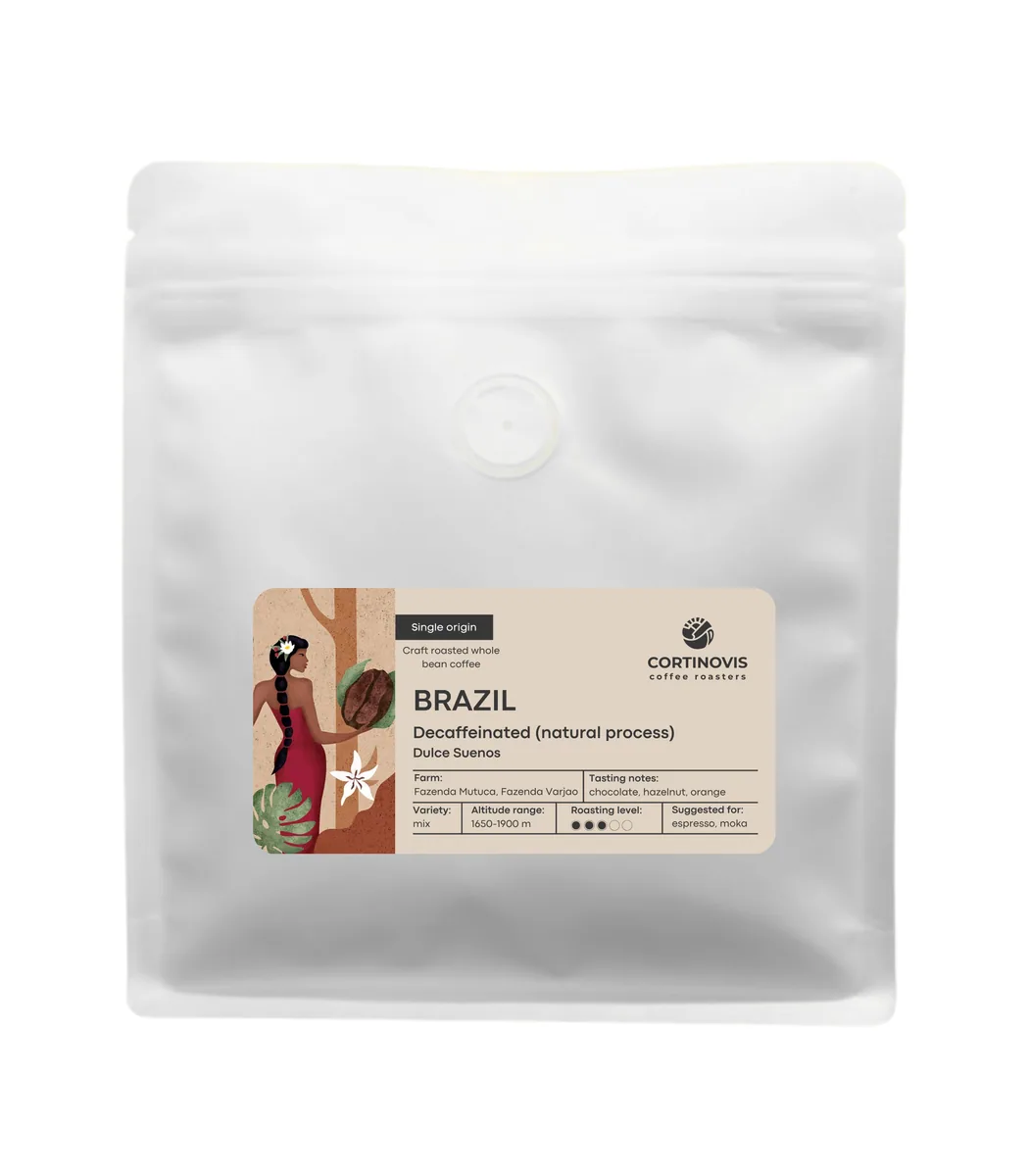 brasile dulce suenos - decaffeinated coffee - brazil coffee by cortinovis specialty coffee roasters milano
