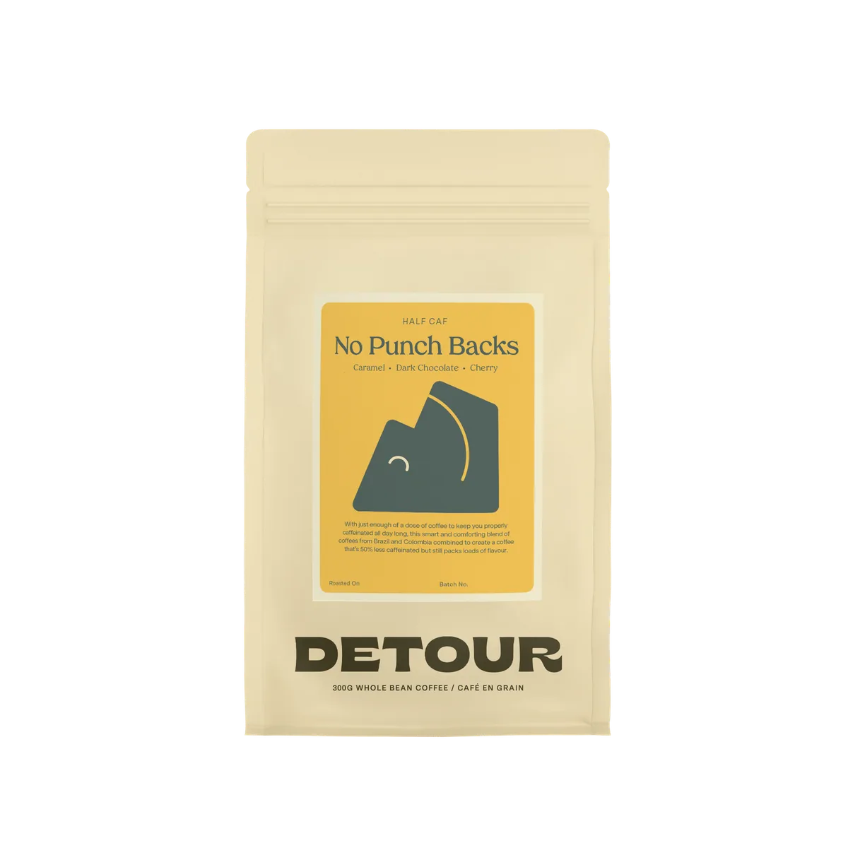 no punch backs half caf - colombia + brazil coffee by detour coffee roasters