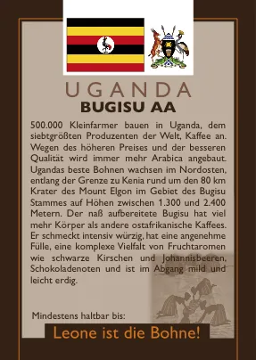 uganda bugisu aa coffee by leone caffè