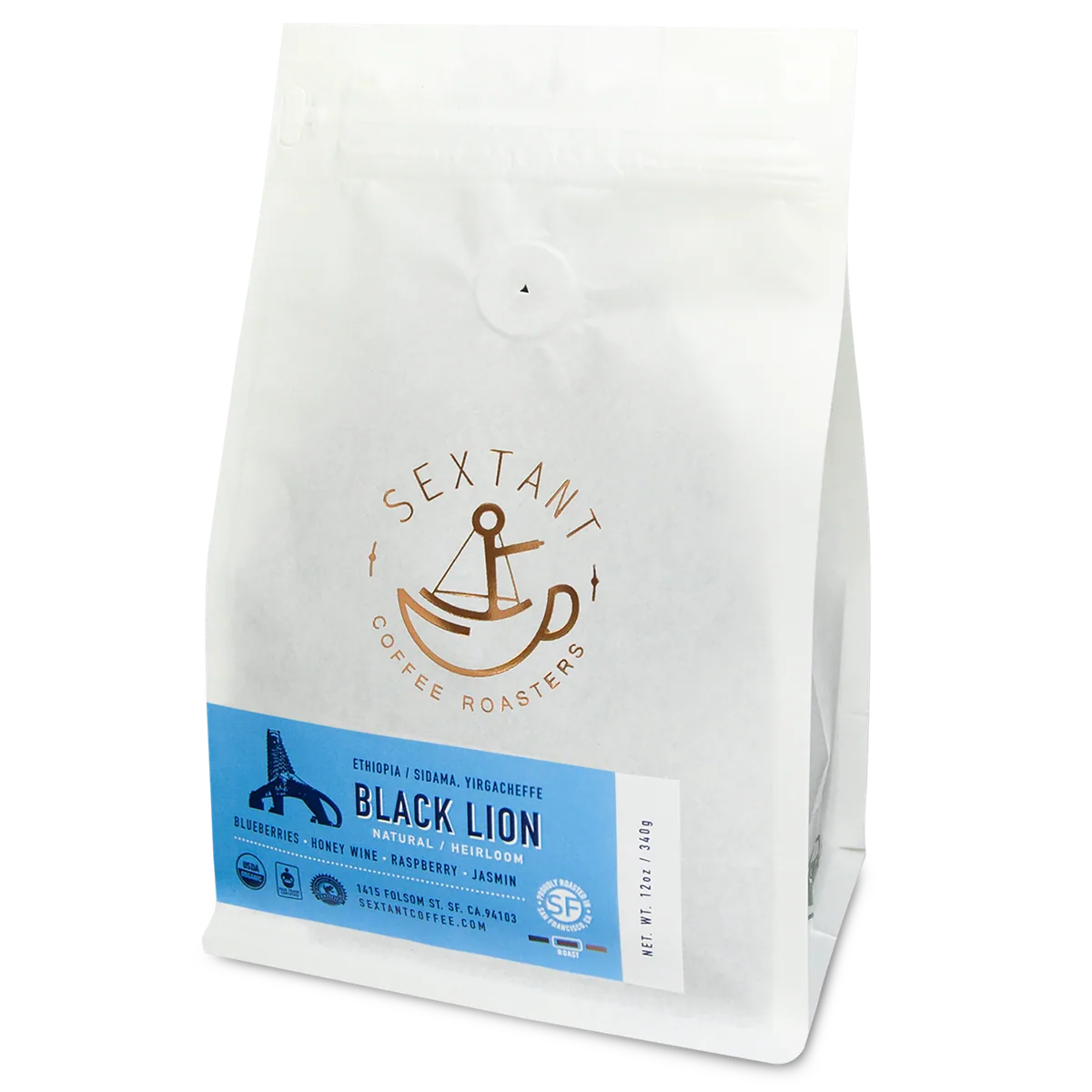 black lion - best seller organic yirgacheffe heirloom - ethiopian coffee coffee by sextant coffee roasters