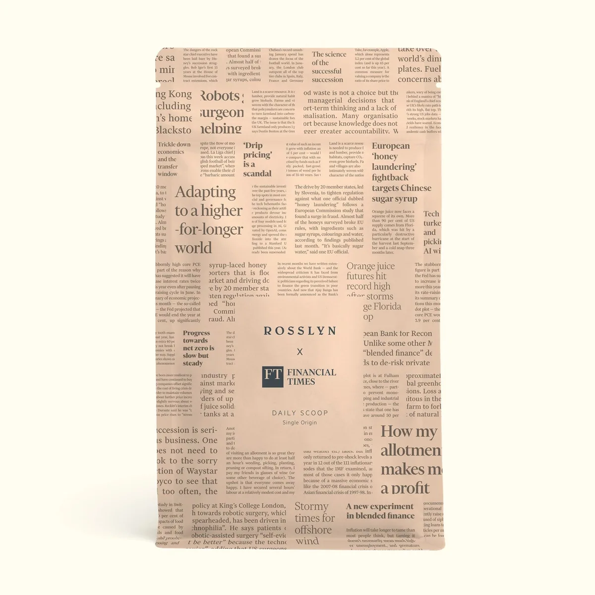coffee—daily scoop financial times special edition coffee by rosslyn coffee queen victoria street