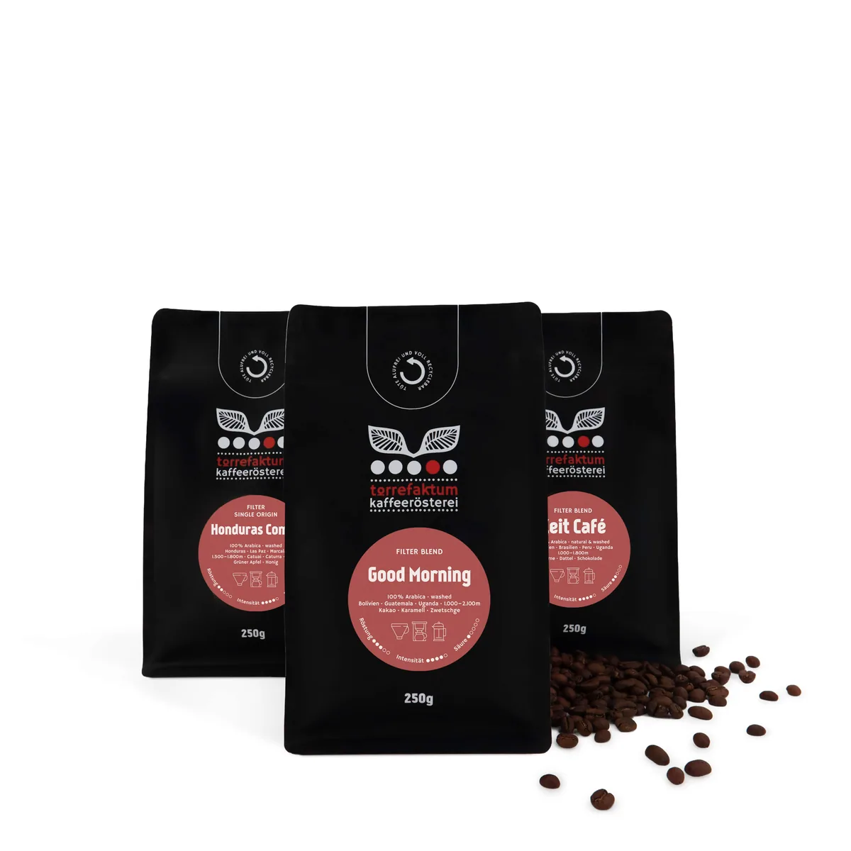 probierpaket: filterkaffee coffee by torrefaktum - kaffeerösterei