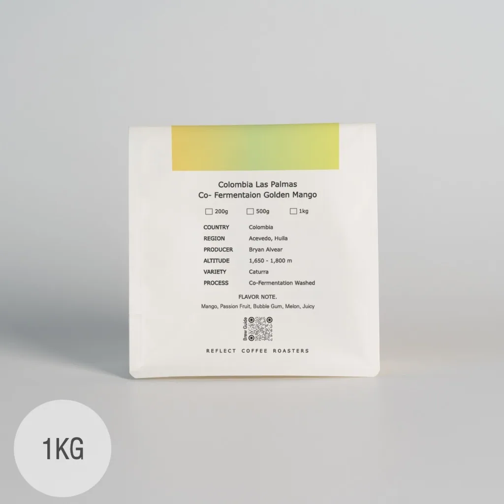 콜롬비아 라스 팔마스 골든망고 1kg coffee by reflect coffee roasters