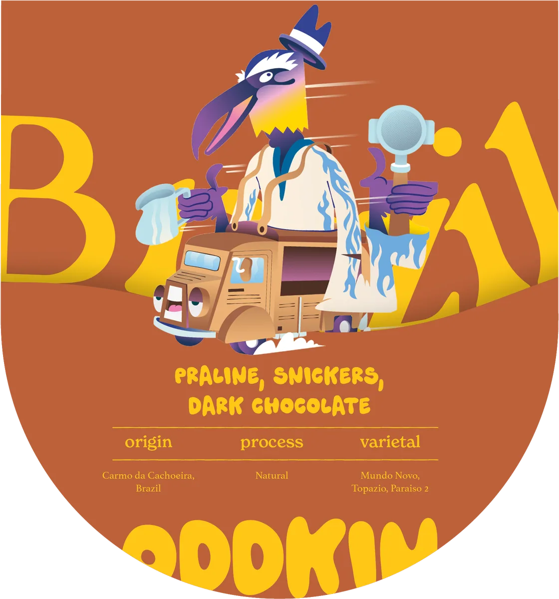 carmo da cachoeira, brazil coffee by oddkin coffee roasters