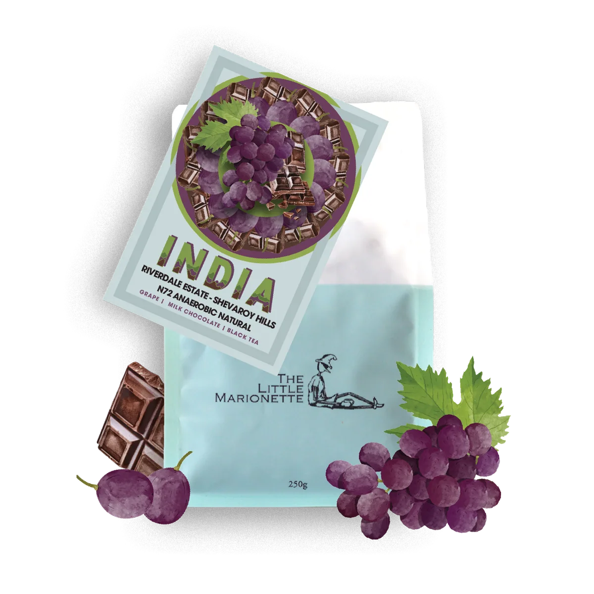 india | riverdale estate ~ n72 anaerobic natural coffee by the little marionette coffee roastery