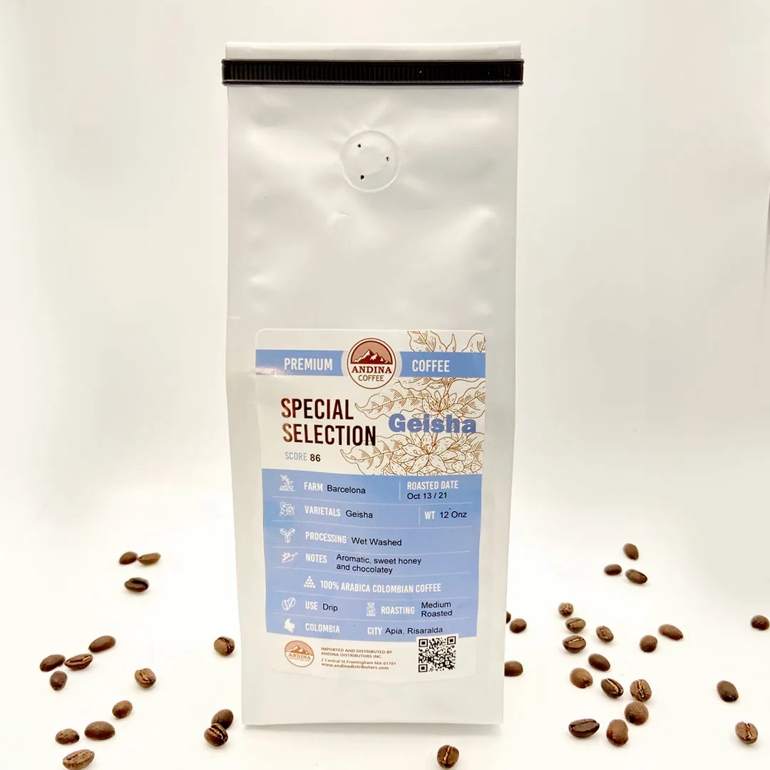 geisha- special colombian coffee coffee by saxonville mills cafe & roastery