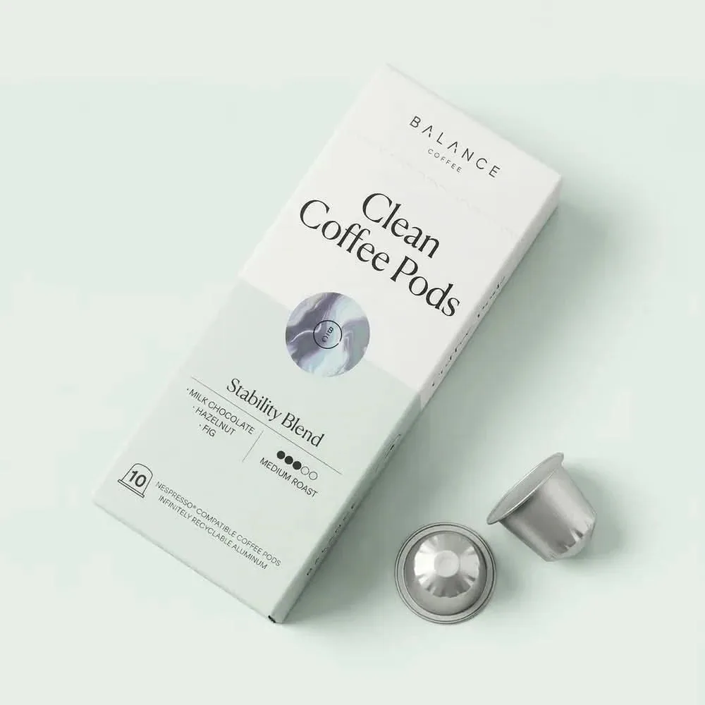 clean coffee pods coffee by balance coffee