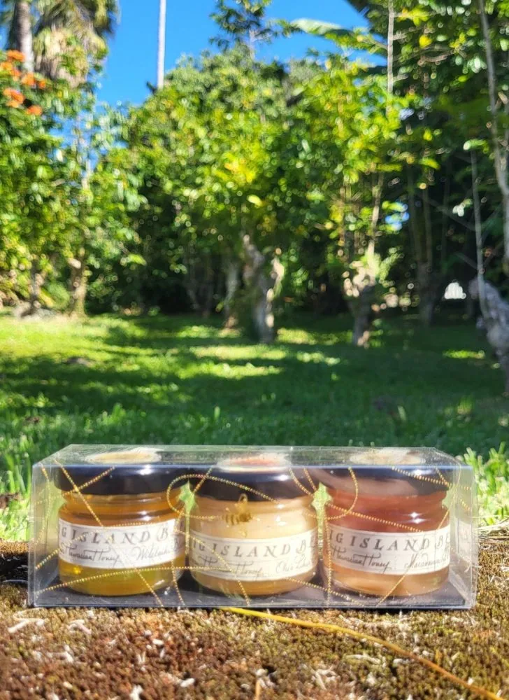 organic hawaiian honey - combo 3 pack - 1oz. jars coffee by greenwell farms