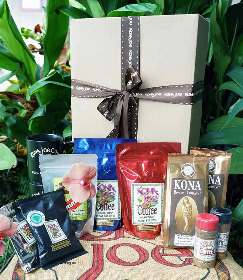 kona joe mixed plate gift box coffee by kona joe coffee llc