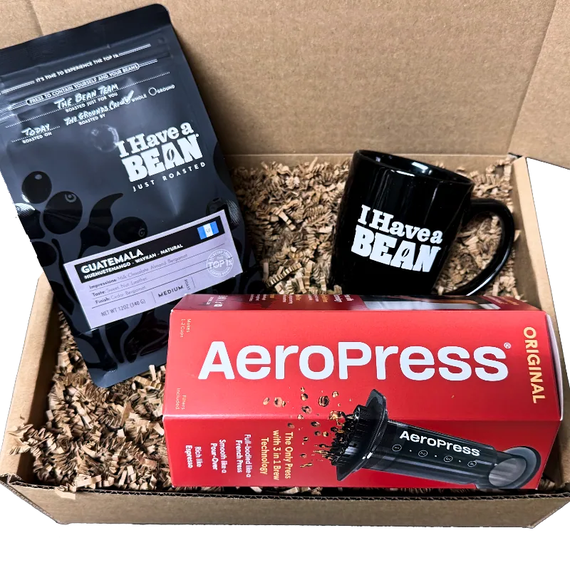aero press gift box coffee by i have a bean