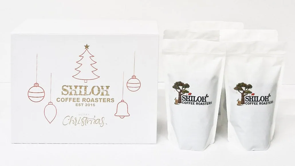 limited-edition 1kg christmas box (5 x200g) coffee by shiloh coffee roasters ltd