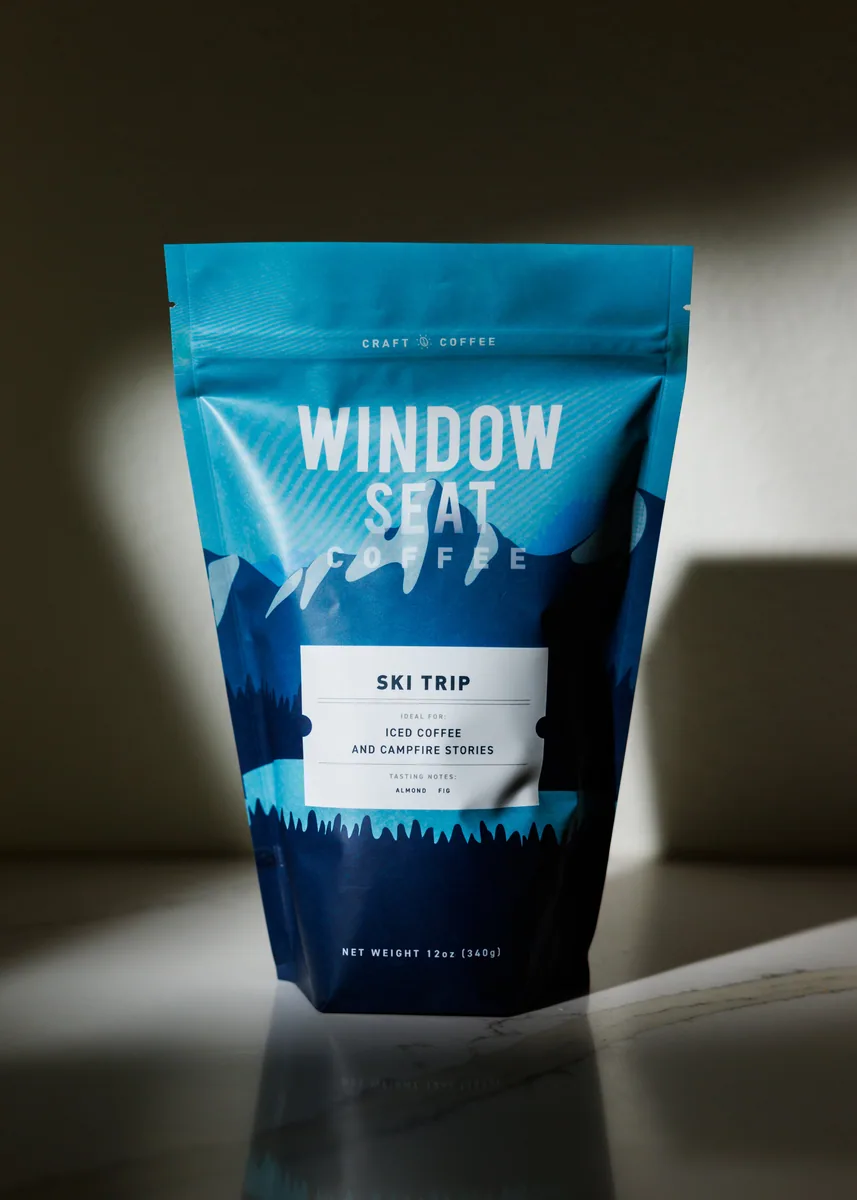 ski trip roasted coffee coffee by window seat coffee
