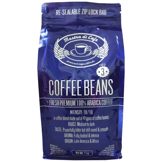 forza #3 beans – 1kg - ethiopia + uganda + guatemala coffee by mostra di cafe - coffee roastery
