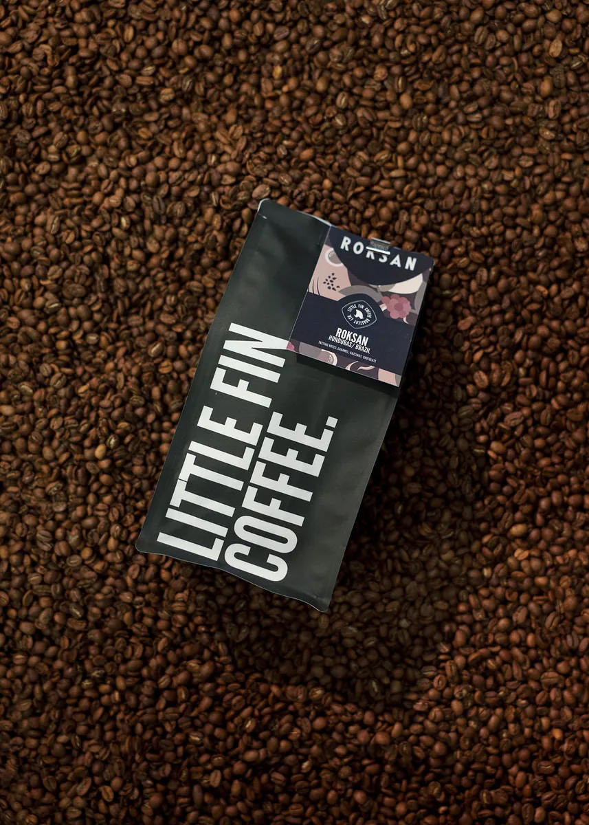 wholesale coffee - roksan blend coffee by little fin coffee roastery ltd