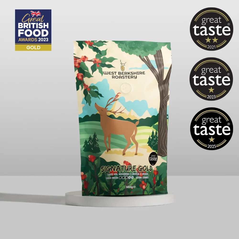 organic signature gold coffee by west berkshire roastery