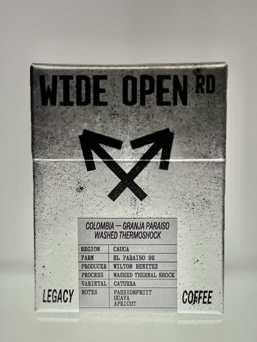 legacy 002 | colombia | granja paraiso | washed thermoshock coffee by wide open road coffee roasters