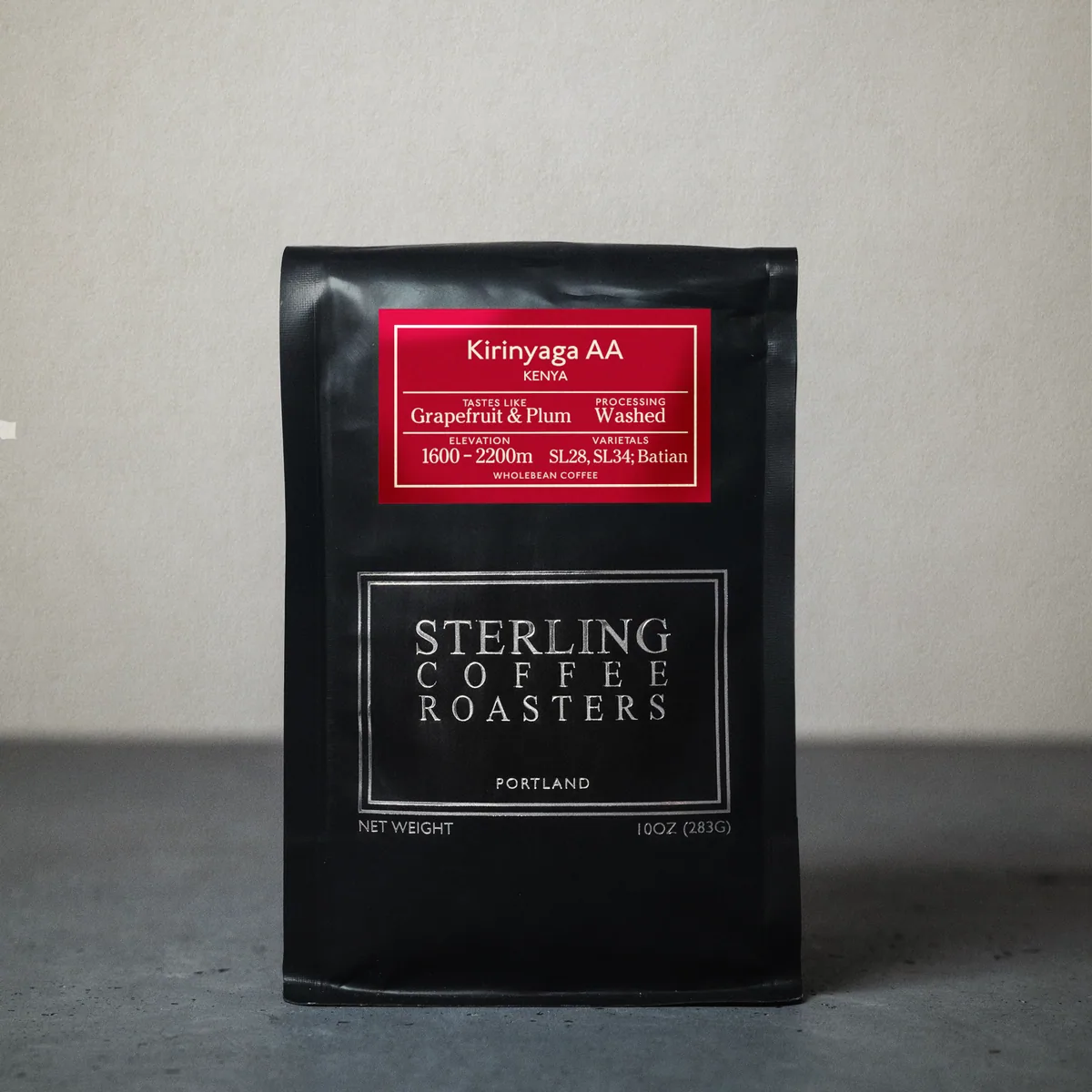 kenya kirinyaga aa: tastes like grapefruit & plum coffee by sterling coffee roasters
