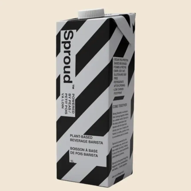 sproud barista – plantaardige melkvervanger (6 x 1ltr) coffee by brute bonen koffiebranderij & espressobar