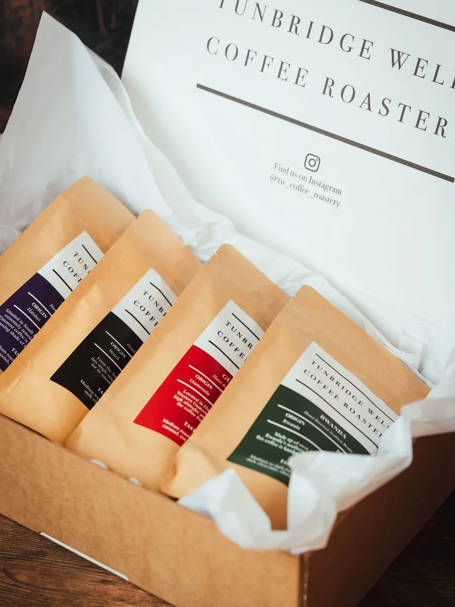 speciality gift box coffee by tunbridge wells coffee roastery