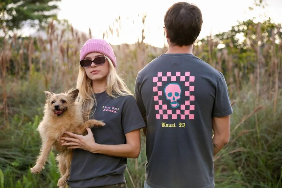 checkered skull tee // charcoal grey coffee by java kai