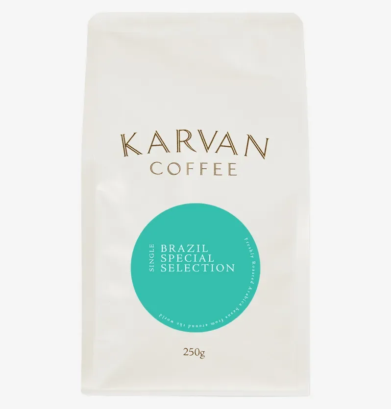 karvan brazil special selection coffee by leaf bean machine