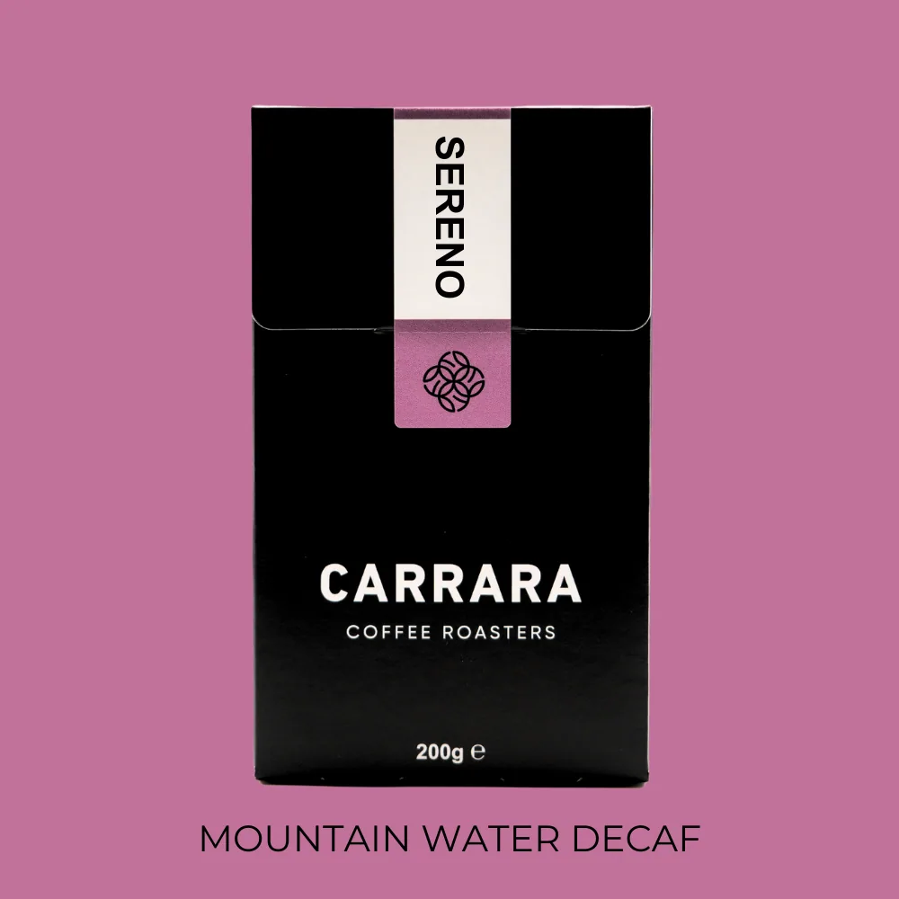 sereno - decaffeinated coffee by carrara coffee roasters