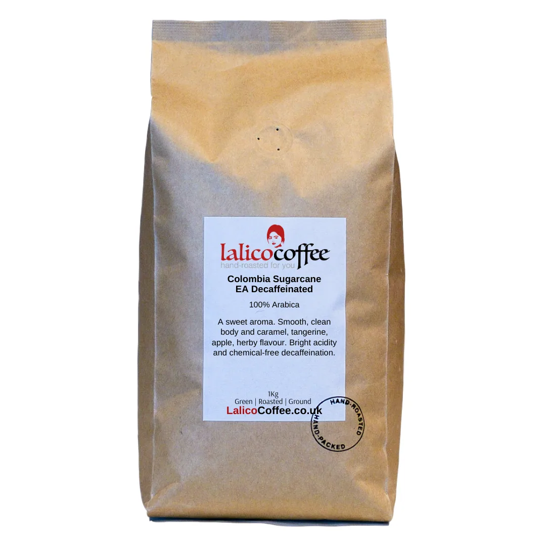 colombia sugarcane descafecol decaffeinated coffee by lalico coffee