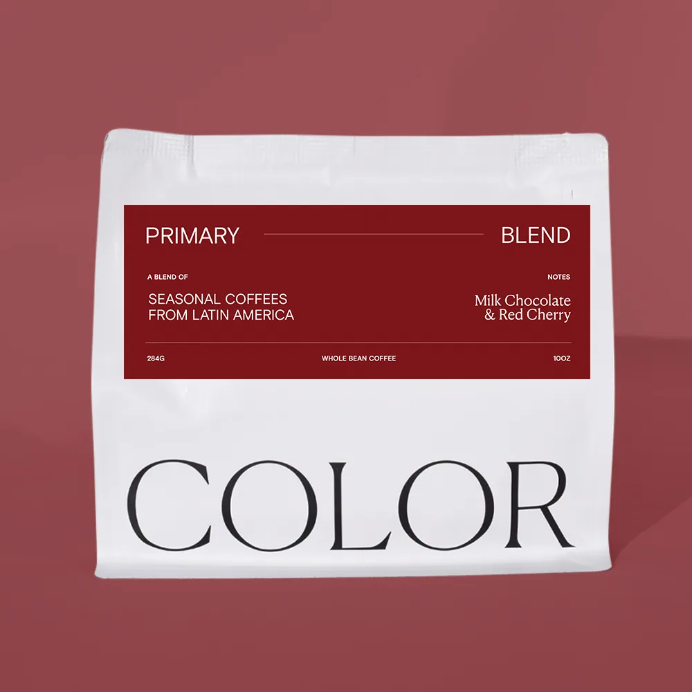 primary (our seasonal blend) coffee by color coffee roasters