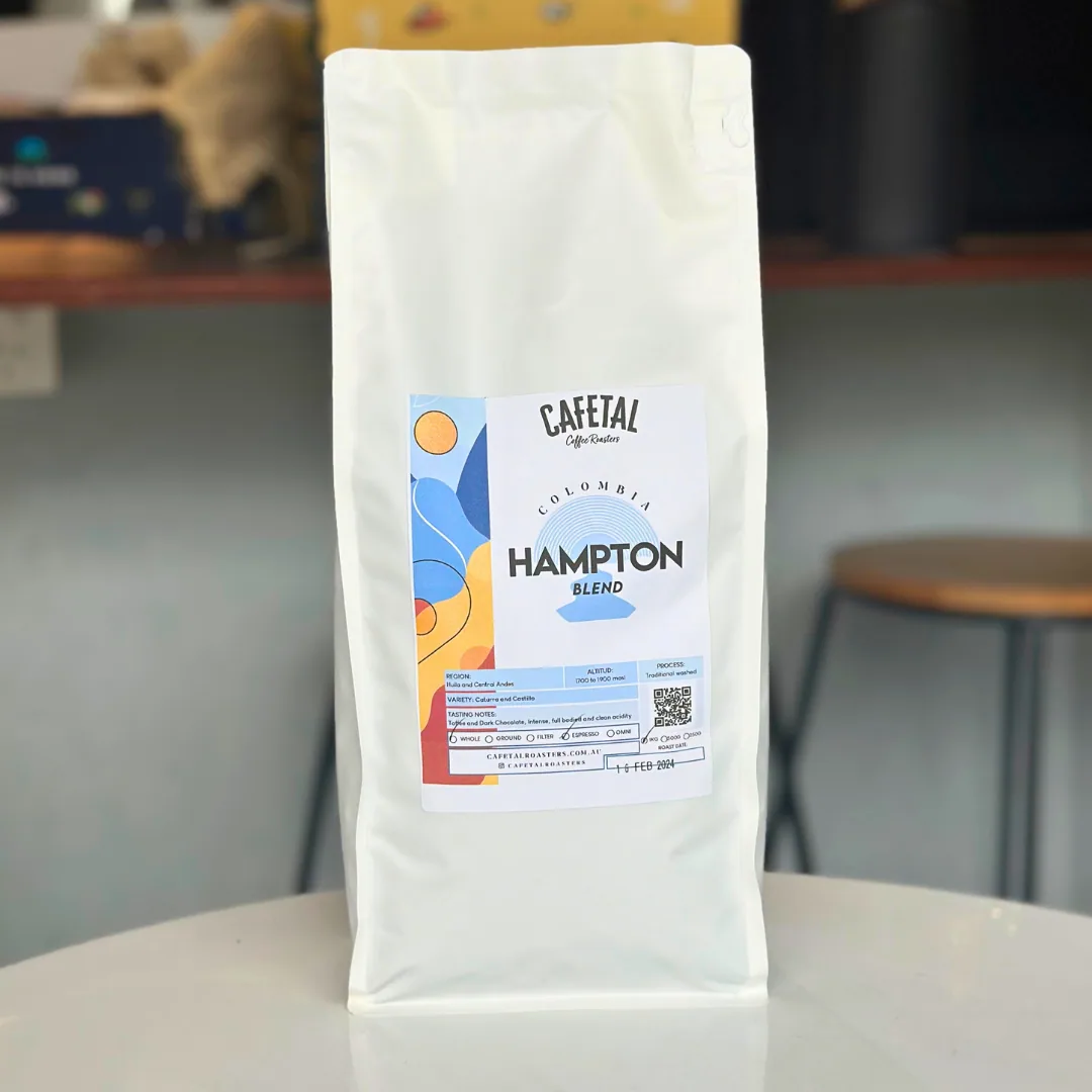 hampton blend - colombia coffee by cafetal coffee roasters