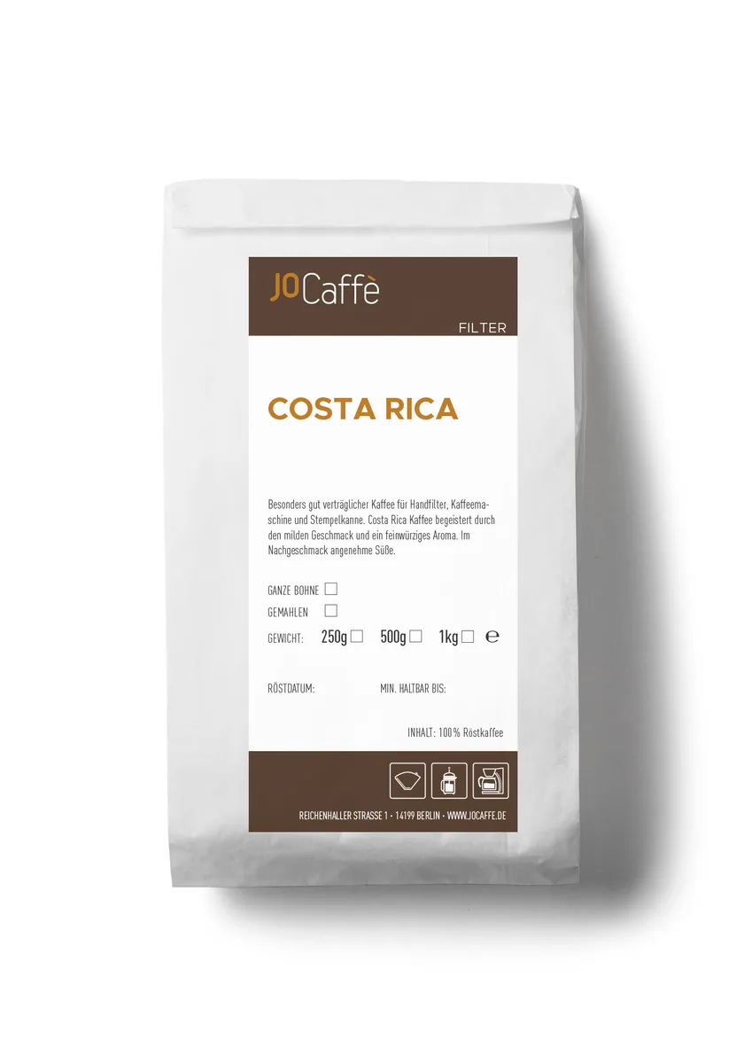 costa rica coffee by jocaffè rösterei & maschinen