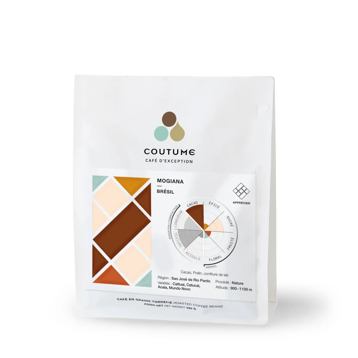 café brésil mogiana 250g coffee by coutume centre commercial parly 2 | torréfacteur | coffee shop | brunch