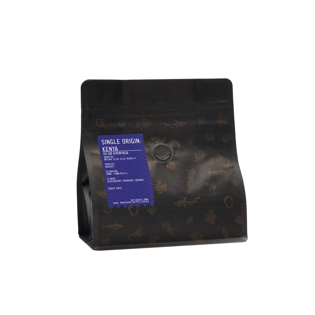 kenya kii ab kirinyaga washed (single origin espresso) coffee by manta ray coffee roasters