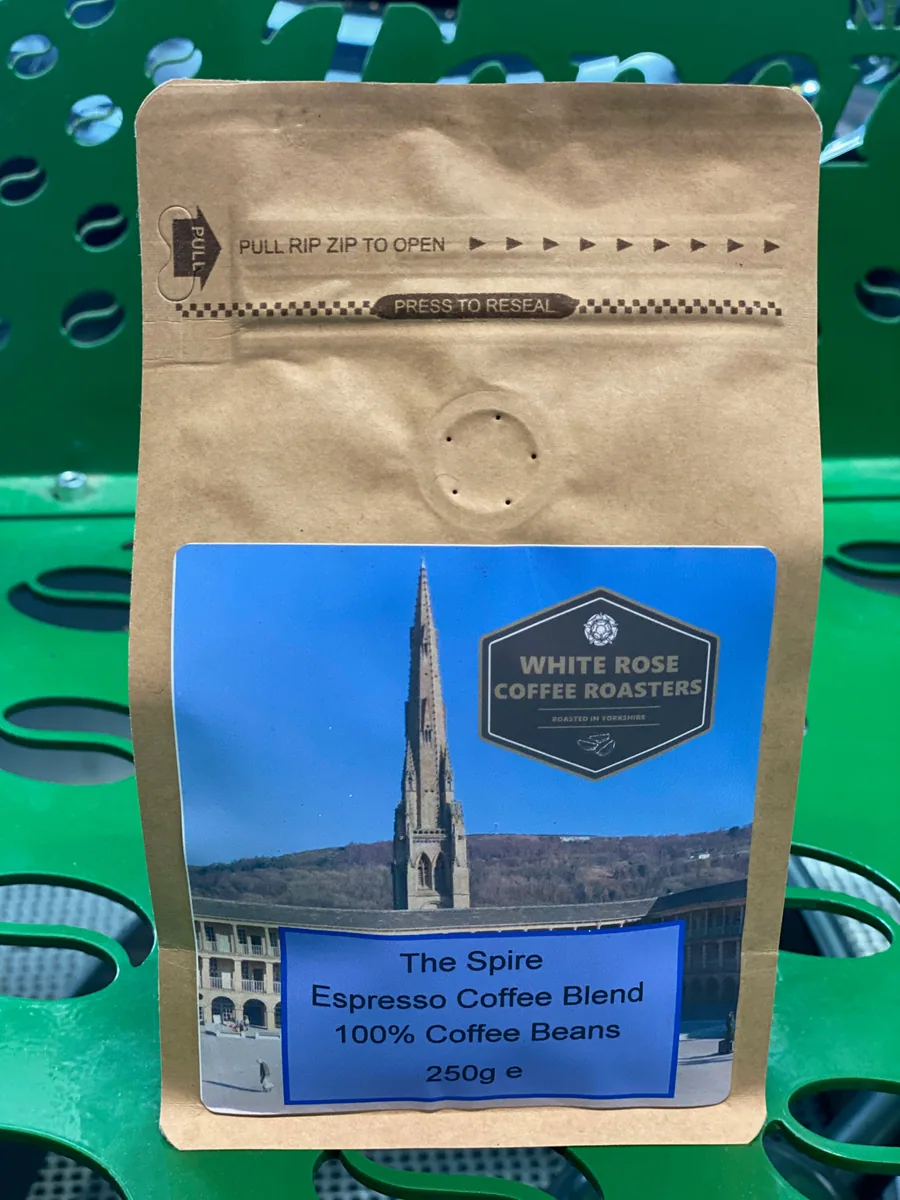 the spire espresso blend retail bag 250g coffee by white rose coffee roasters