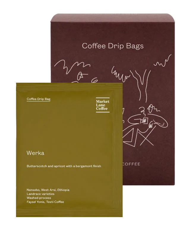 coffee drip bags – werka coffee by market lane coffee - hq & roastery